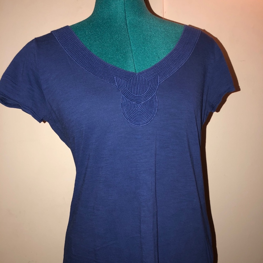 Banana Republic navy distressed cotton dress sz M
